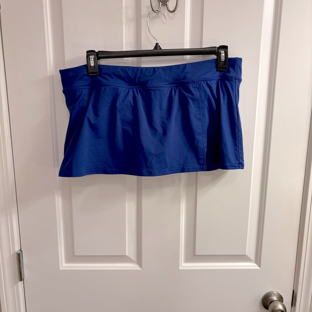 Lands’ End Blue Mini Swim Skirt, 16